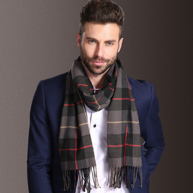 Warm Tartan Scarf - Bean Concept - Etsy