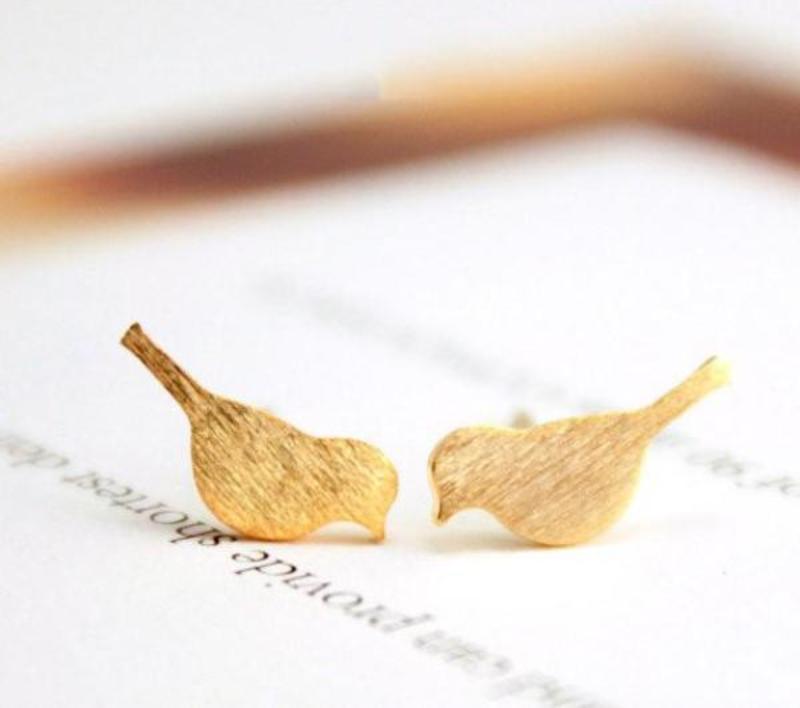 Bird Stud Earrings - Bean Concept - Etsy