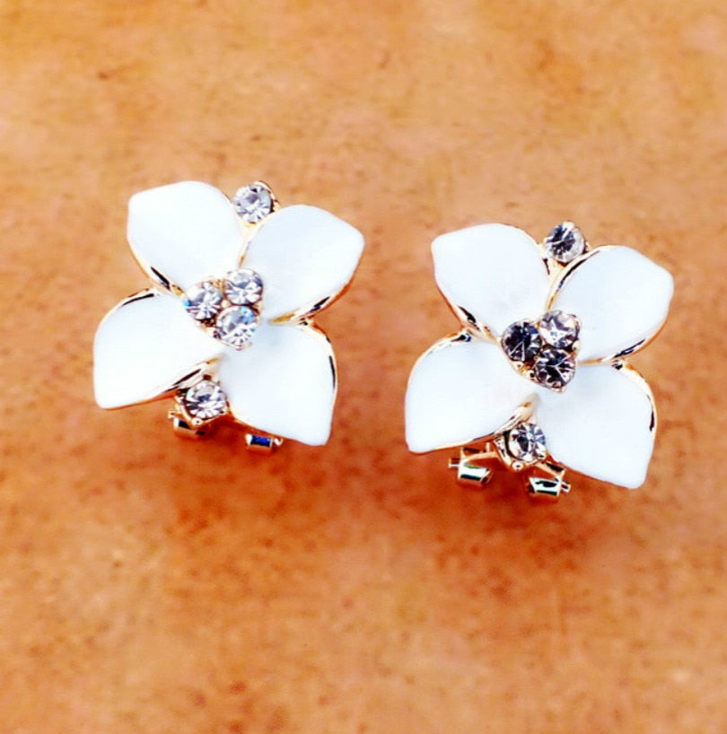 Blue Flowers Earrings - Bean Concept - Etsy