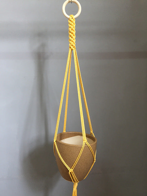 Macrame Hanging Pot Holder - Bean Concept - Etsy