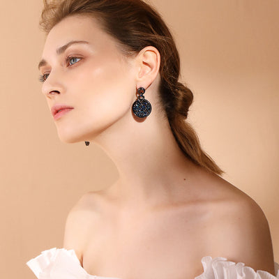 Round Vintage Earrings - Bean Concept - Etsy