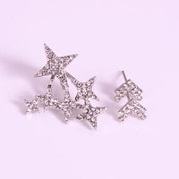Gold Silver Stars Earrings Set - Bean Concept - Etsy