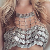 Bohemian Metal Mesh Gypsy Body Sexy Belly Chain