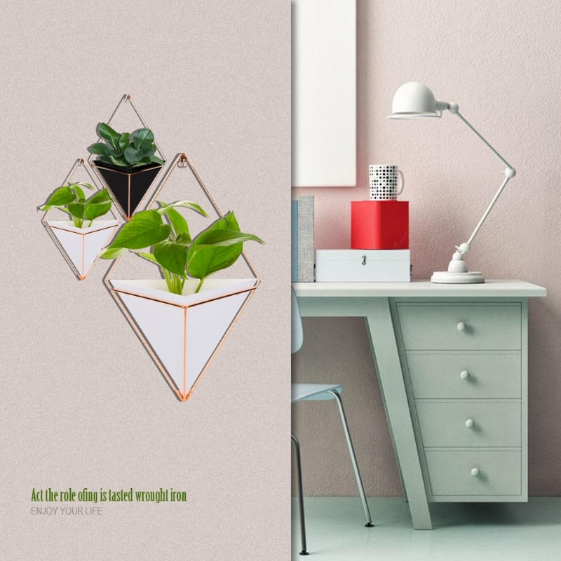 Geometric Hanging Flower Plant Pots Holder - Bean Concept - Etsy