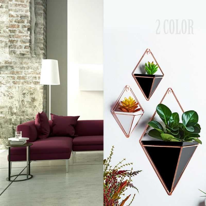 Geometric Hanging Flower Plant Pots Holder - Bean Concept - Etsy