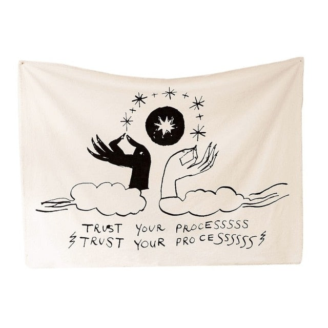 Trust Your Process Tapestries Decor - Bean Concept - Etsy