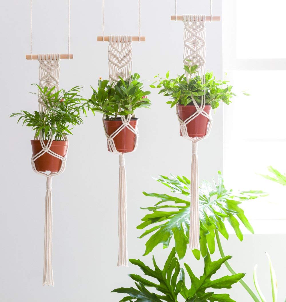 Macrame Plant Pot Hanger - Bean Concept - Etsy