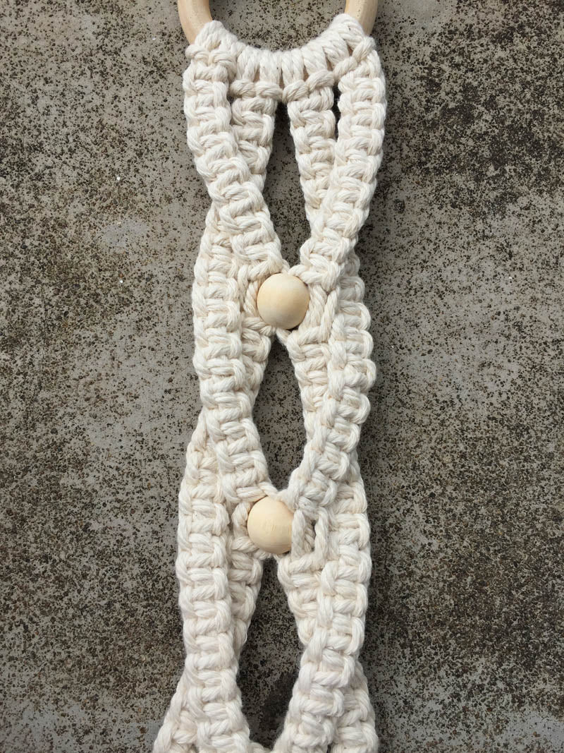 Handmade Linen Braided Plant Hanger - Bean Concept - Etsy