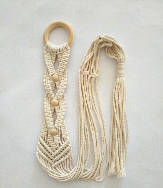Handmade Linen Braided Plant Hanger - Bean Concept - Etsy