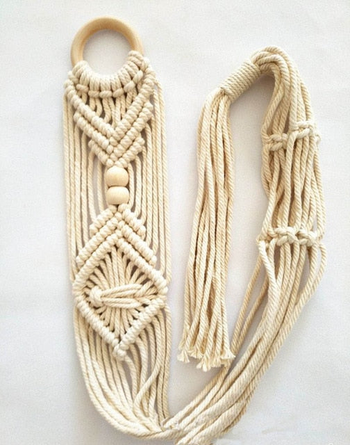 Handmade Linen Braided Plant Hanger - Bean Concept - Etsy