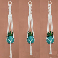Handmade Linen Braided Plant Hanger - Bean Concept - Etsy