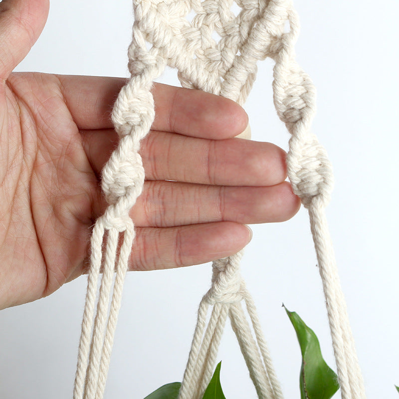 Handmade Linen Braided Plant Hanger - Bean Concept - Etsy