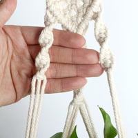 Handmade Linen Braided Plant Hanger - Bean Concept - Etsy