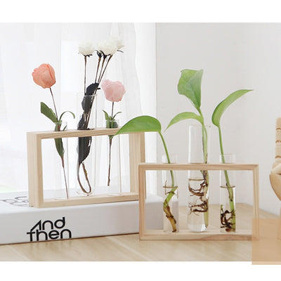 Simple Glass Flower Vase Plant Pot - Bean Concept - Etsy