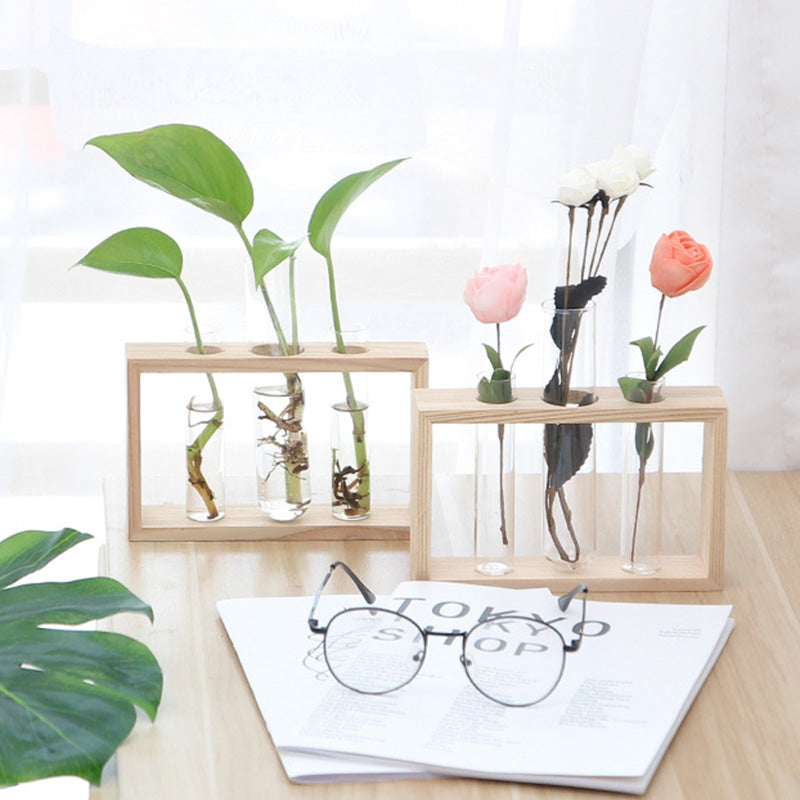 Simple Glass Flower Vase Plant Pot - Bean Concept - Etsy