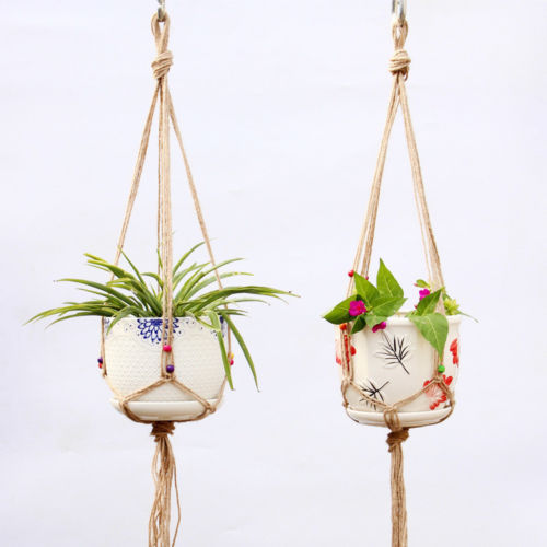 Garden Decoration Vintage Macrame Plant Pot Hanger - Bean Concept - Etsy