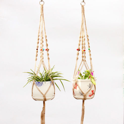Garden Decoration Vintage Macrame Plant Pot Hanger - Bean Concept - Etsy