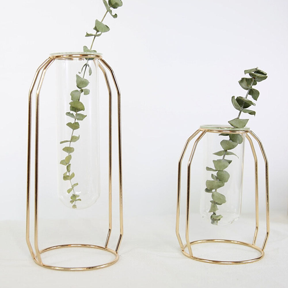 Iron Art Vase Plant Pot - Bean Concept - Etsy