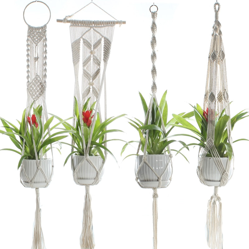 Macrame Plant Pot Hangers - Bean Concept - Etsy