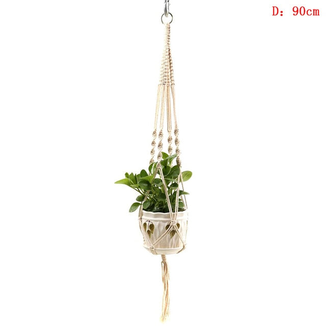 Macrame Plant Pot Hanger - Bean Concept - Etsy